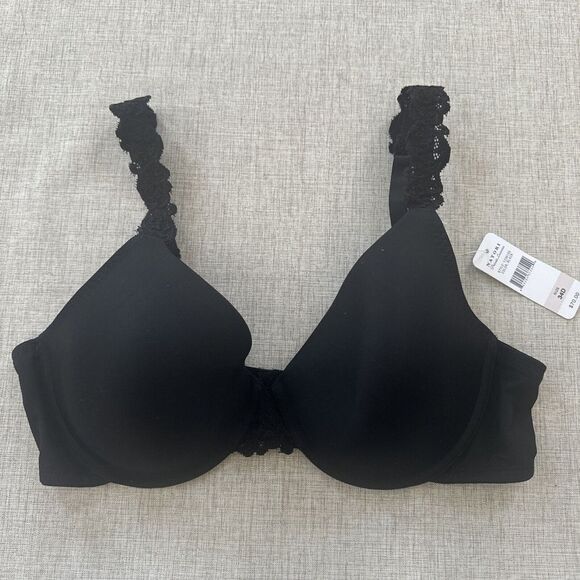 Natori Other - NATORI Bra 34D Private Luxuries 1236105 Padded Underwire Black T Shirt Lace